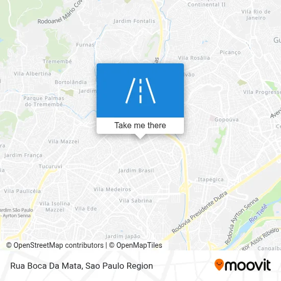 Rua Boca Da Mata map