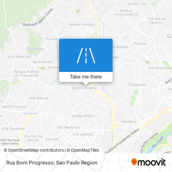 Mapa Rua Bom Progresso