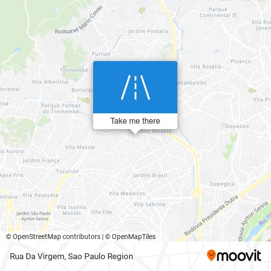 Rua Da Virgem map