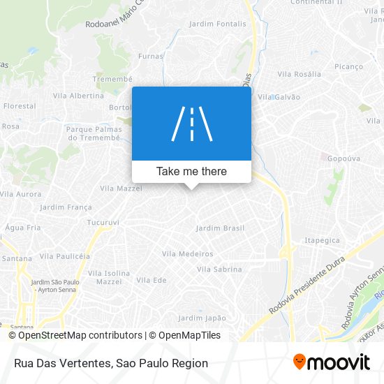 Rua Das Vertentes map