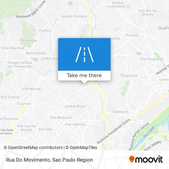 Rua Do Movimento map