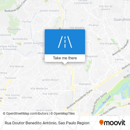 Rua Doutor Benedito Antônio map