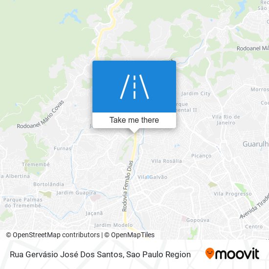 Rua Gervásio José Dos Santos map