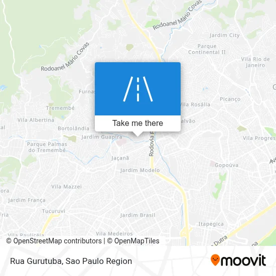 Rua Gurutuba map