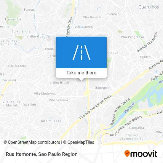 Rua Itamonte map