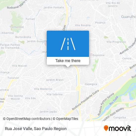 Rua José Valle map