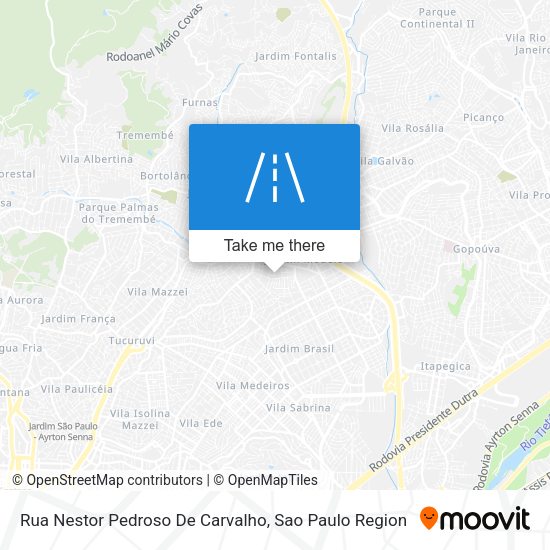 Rua Nestor Pedroso De Carvalho map