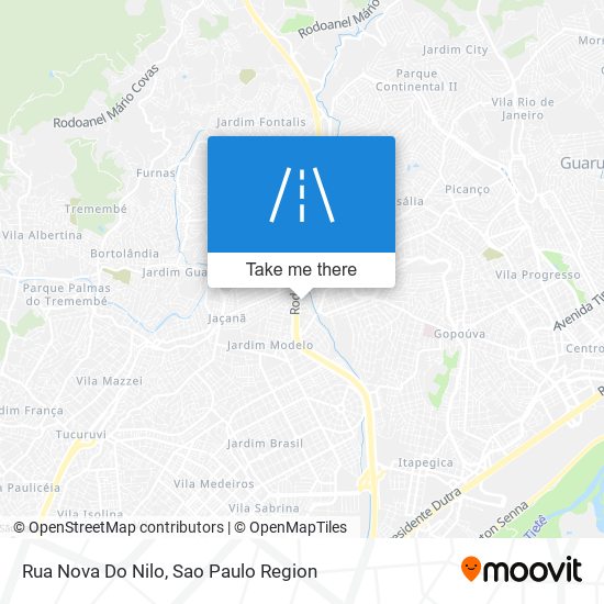 Mapa Rua Nova Do Nilo