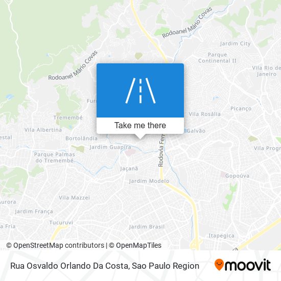 Rua Osvaldo Orlando Da Costa map