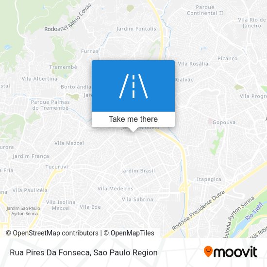 Rua Pires Da Fonseca map