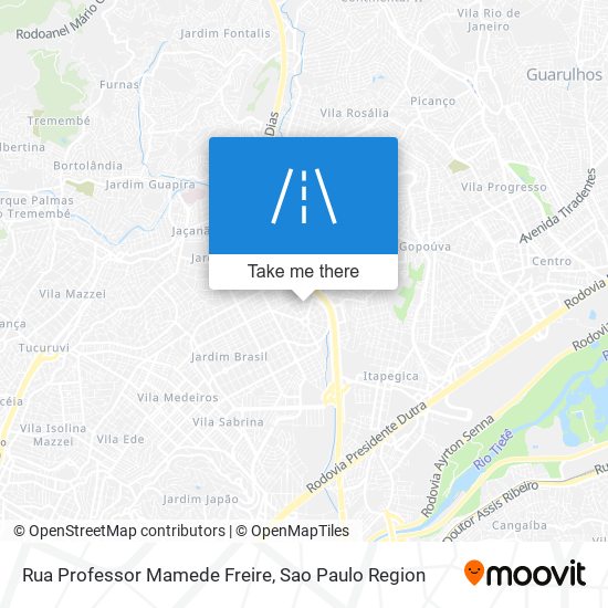 Mapa Rua Professor Mamede Freire