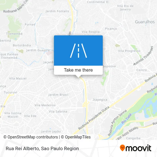 Rua Rei Alberto map