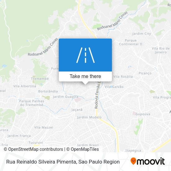 Rua Reinaldo Silveira Pimenta map