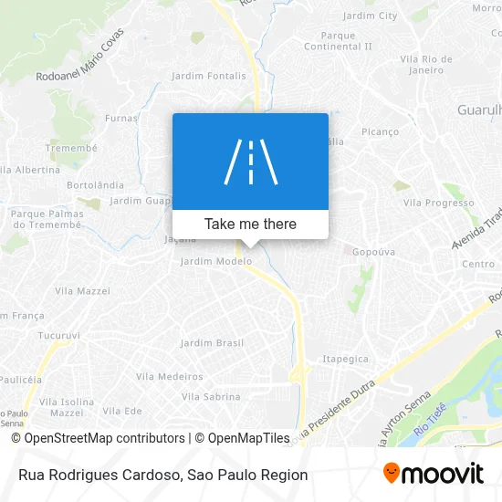 Rua Rodrigues Cardoso map