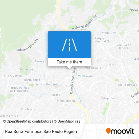 Rua Serra Formosa map