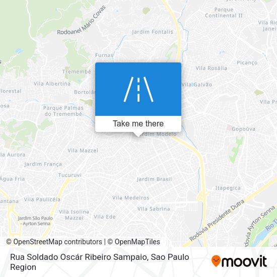 Rua Soldado Oscár Ribeiro Sampaio map