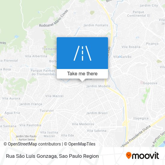 Rua São Luís Gonzaga map