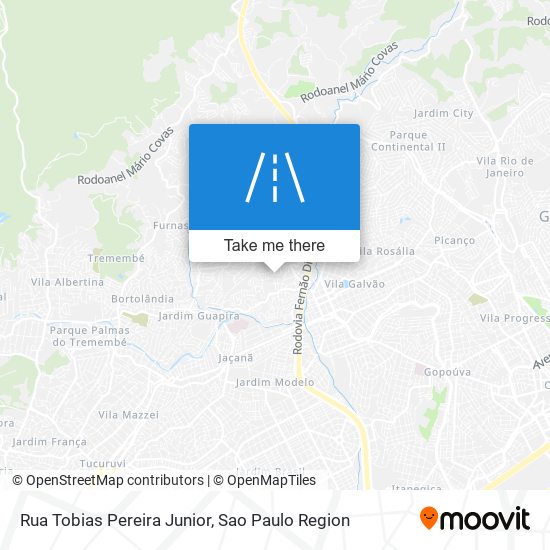 Mapa Rua Tobias Pereira Junior