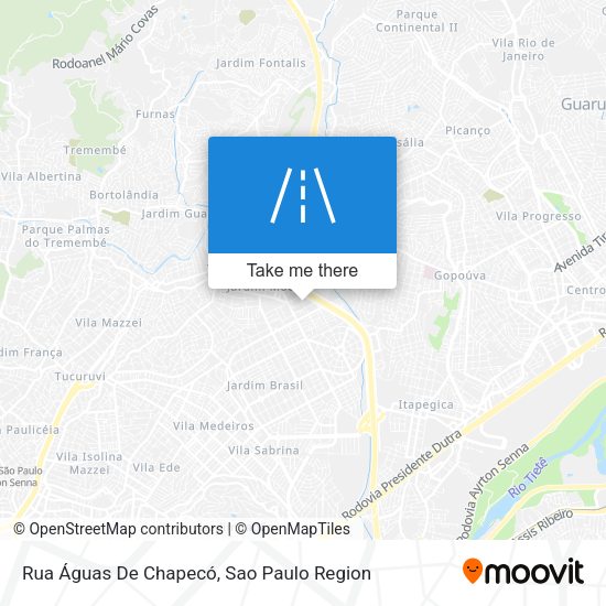 Rua Águas De Chapecó map