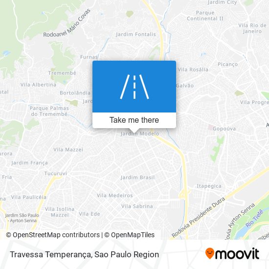 Mapa Travessa Temperança