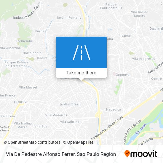 Mapa Via De Pedestre Alfonso Ferrer