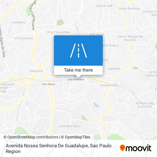 Avenida Nossa Senhora De Guadalupe map