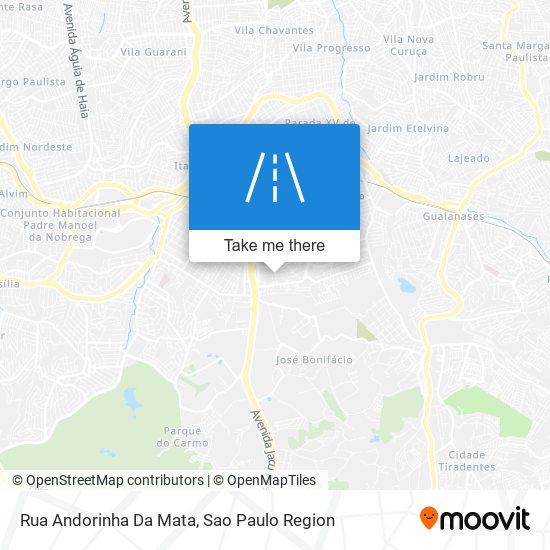 Mapa Rua Andorinha Da Mata