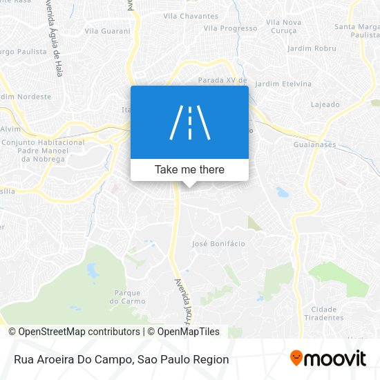 Rua Aroeira Do Campo map