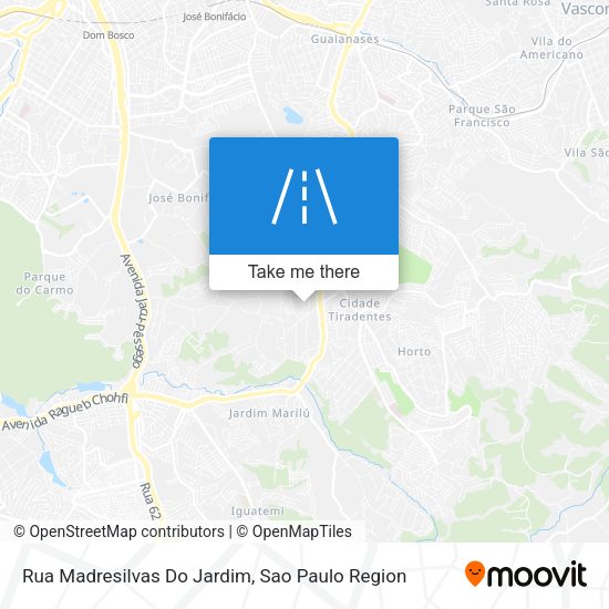 Rua Madresilvas Do Jardim map