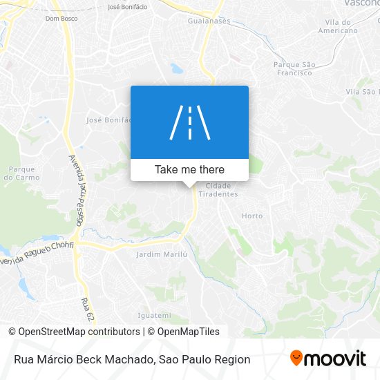 Rua Márcio Beck Machado map