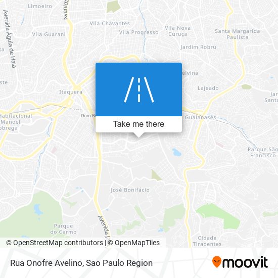 Mapa Rua Onofre Avelino