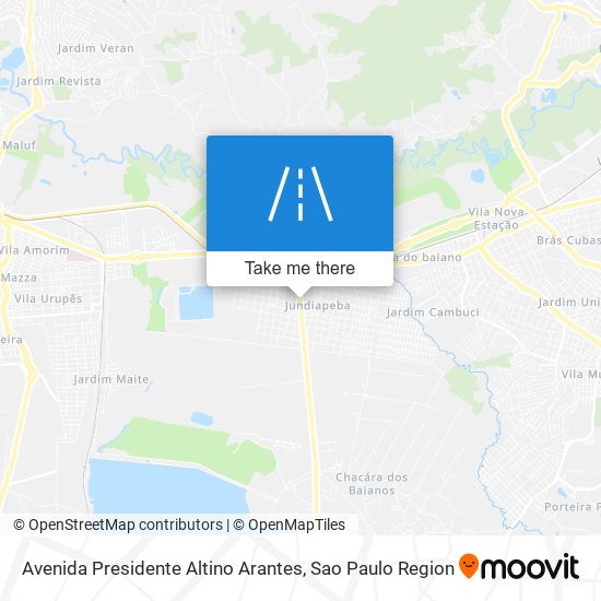 Mapa Avenida Presidente Altino Arantes