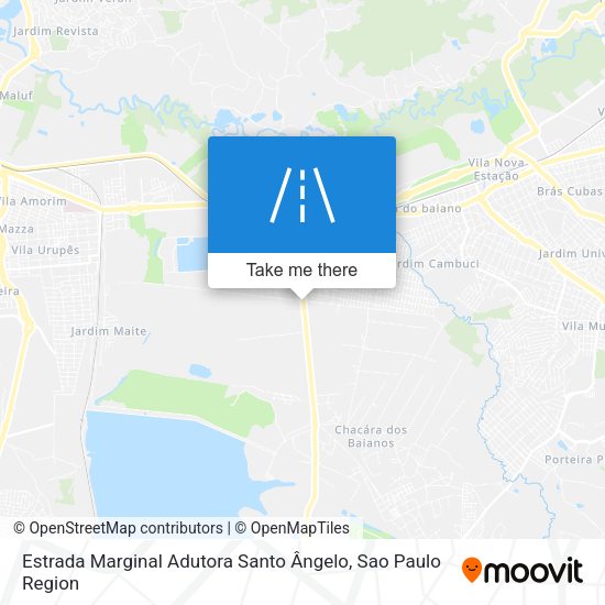 Estrada Marginal Adutora Santo Ângelo map