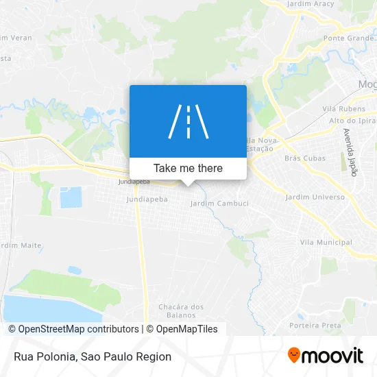 Rua Polonia map