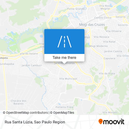 Mapa Rua Santa Lúzia