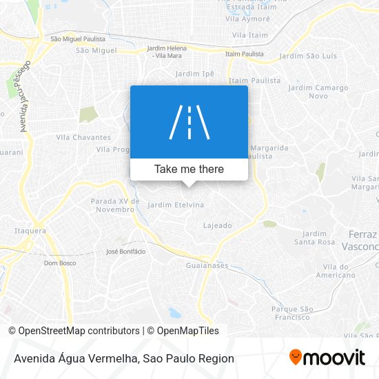 Avenida Água Vermelha map