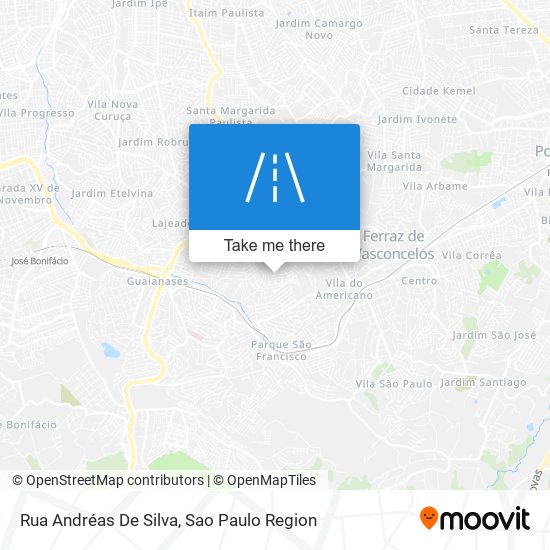 Mapa Rua Andréas De Silva