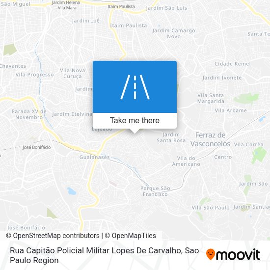 Rua Capitão Policial Militar Lopes De Carvalho map