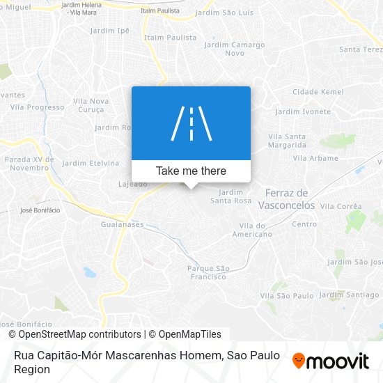 Rua Capitão-Mór Mascarenhas Homem map