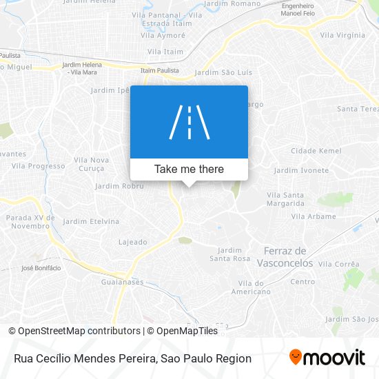 Mapa Rua Cecílio Mendes Pereira