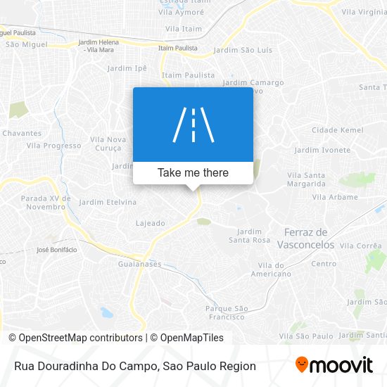 Rua Douradinha Do Campo map