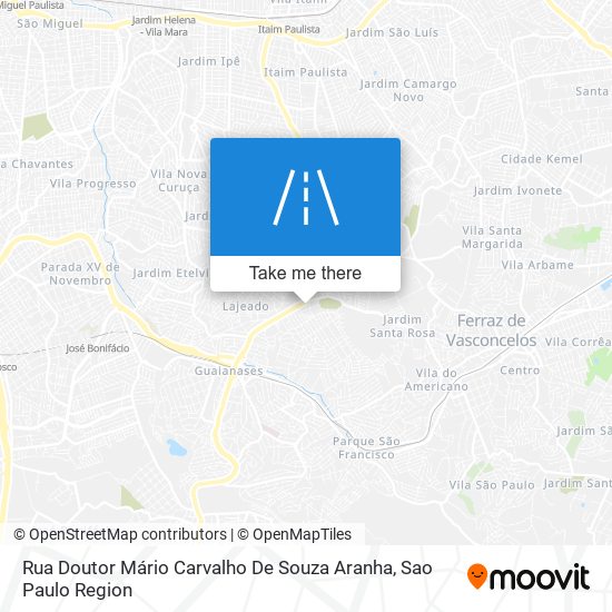 Mapa Rua Doutor Mário Carvalho De Souza Aranha