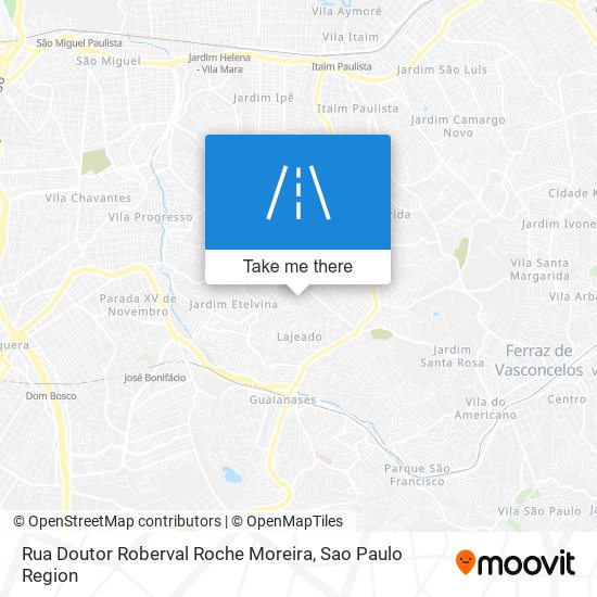 Rua Doutor Roberval Roche Moreira map