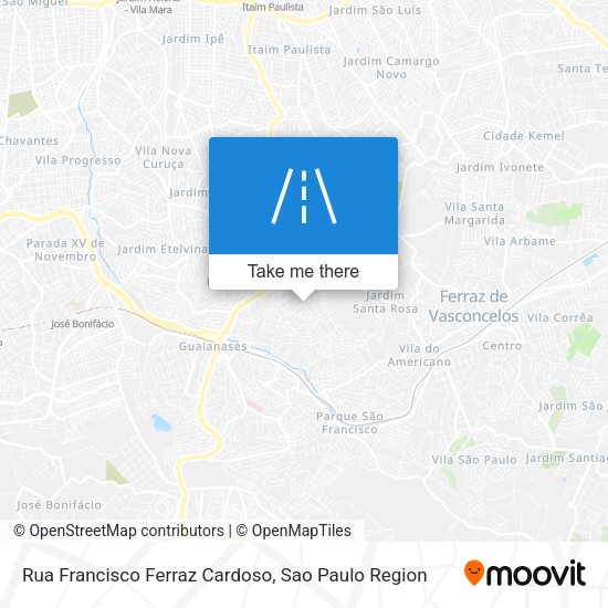 Rua Francisco Ferraz Cardoso map