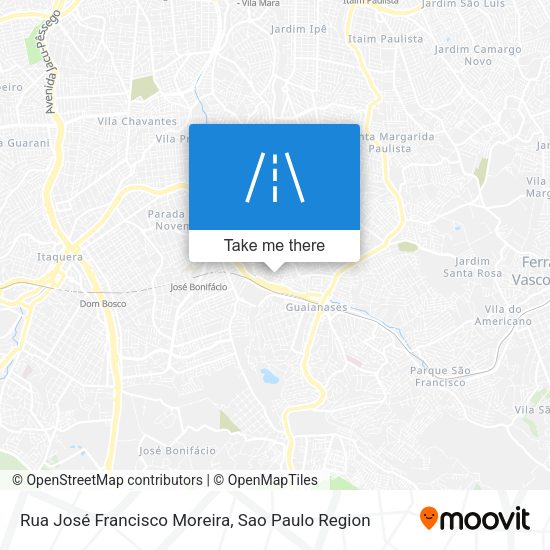 Rua José Francisco Moreira map