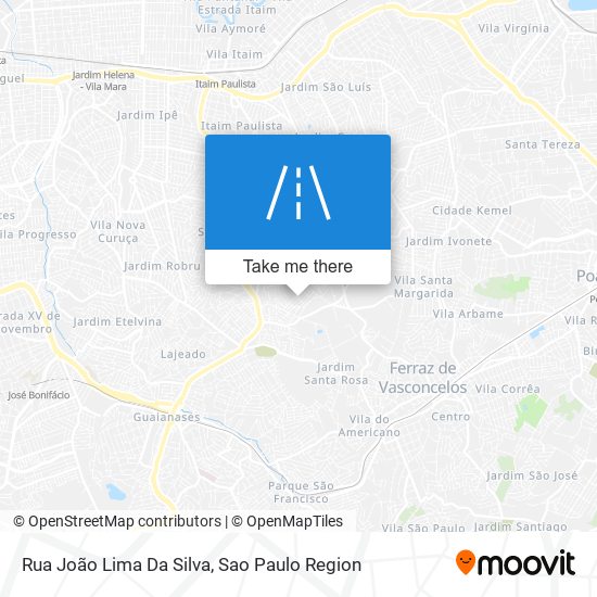 Rua João Lima Da Silva map