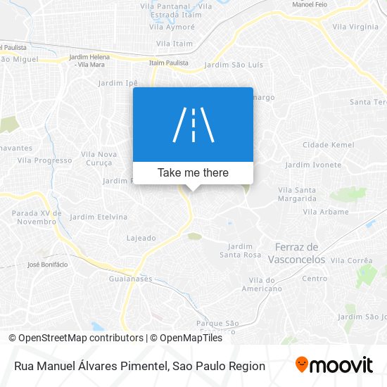 Rua Manuel Álvares Pimentel map