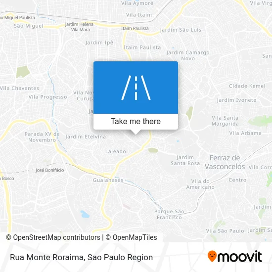 Rua Monte Roraima map