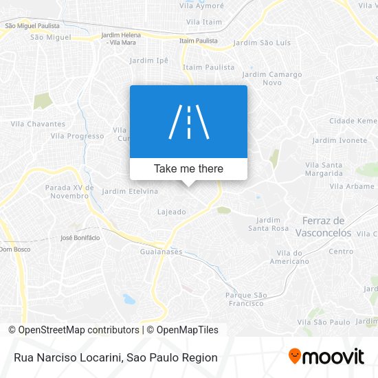 Rua Narciso Locarini map