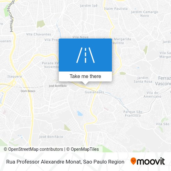 Rua Professor Alexandre Monat map